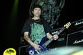 the guitarist of the Motorhead, Phil Campbell ,during the concert