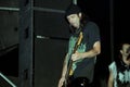 The guitarist of the Motorhead, Phil Campbell ,during the concert