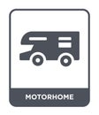 motorhome icon in trendy design style. motorhome icon isolated on white background. motorhome vector icon simple and modern flat