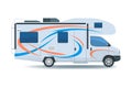 Motorhome or recreational vehicle RV camper car