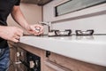 Motorhome Stove Problem Royalty Free Stock Photo