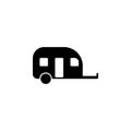 motorhome trailer icon. Simple glyph vector of universal set icons for UI and UX, website or mobile application