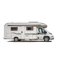 a motorhome, trailer with wheels, side view Royalty Free Stock Photo