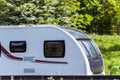 Motorhome on uk motorway in fast motion