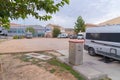 Motorhomes and campervans Area Municipal Alcaniz Spanish aire Teruel province Aragon, Spain