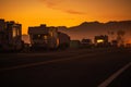 Motorhomes Parked Along the Scenic Pacific Highway 1 and Pacific Ocean