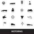 Motoring icons eps10