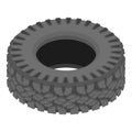 Motoring tyre icon, isometric style