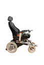 Motorised wheelchair with ball controller for disposable people