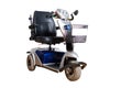 Motorised wheelchair for disposable people Royalty Free Stock Photo