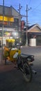 a motorized cart selling sweet boiled corn