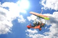 Motorized hang - glider Royalty Free Stock Photo