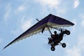 Motorized Hang Glider in Flight Royalty Free Stock Photo