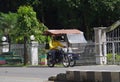 Motorized pedicabs, the most common mode of transportation in North Sumatera, Indonesia Royalty Free Stock Photo