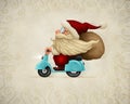 Motorized Santa Claus Royalty Free Stock Photo