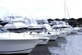 Motorized yachts St Kilda Royalty Free Stock Photo