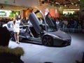 Motorshow Bologna Lamborghini car wiew from the side Royalty Free Stock Photo