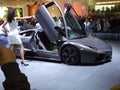 Motorshow Bologna Lamborghini car wiew from the side Royalty Free Stock Photo