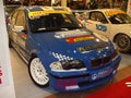 Motorshow Bologna Racing blue BMW Royalty Free Stock Photo