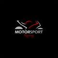 Motorsport Racing Logo Design Template Ideas Royalty Free Stock Photo