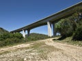 A22 motorway Bridge near Silves, Algarve - Portugal Royalty Free Stock Photo