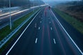 Motorway at dusk Royalty Free Stock Photo