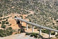 Motorway on the island of Crete in Greece Royalty Free Stock Photo