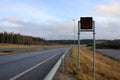 Motorway with Maximum Speed Sign