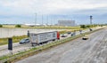 A14 motorway near Leipzig Airport in Germany