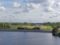 The A9 Motorway at the point that it passes under the North Sea Canal through the Velser Road Tunnel