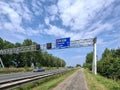Motorway A20 between Rotterdam and Gouda Royalty Free Stock Photo