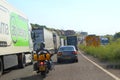 A20 motorway traffic congestion Dover UK