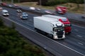 Motorway traffic at dusk Royalty Free Stock Photo