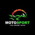 motosport logo icon vector illustration design