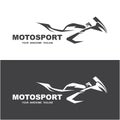 motosport logo icon vector illustration design