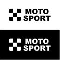 motosport logo icon vector illustration design