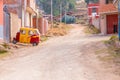 Mototaxi parkedi in Chinchero Peru