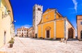 Motovun, Croatia. Panoramic scenic view  famous hilltop town in Istria region Royalty Free Stock Photo