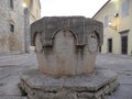 Motovun Montona - well on the Andrea Antico Square