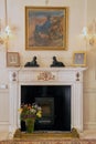 Mottisfont House Sitting Room Fireplace Royalty Free Stock Photo