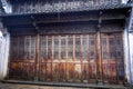 Mottled Chinese Huipai building door panel Royalty Free Stock Photo