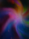 Mottled rotating abstract background with colorful light beams