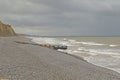 The pebble beach at Sheringham