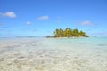 Motu at Rangiroa Royalty Free Stock Photo