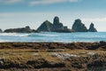 Motukiekie west coast of New Zealand beach Royalty Free Stock Photo