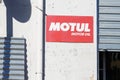 Motul motor oil logo and sign French brand of lubricants for automobile and Royalty Free Stock Photo