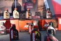 Motul motor oil product display at Philippine Moto Heritage Weekend Royalty Free Stock Photo