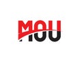 MOU Letter Initial Logo Design