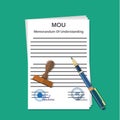 Mou memorandum document