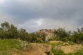 Moulay Idriss is a town in northern Morocco, spread over two hills at the base of Mount Zerhoun. Royalty Free Stock Photo